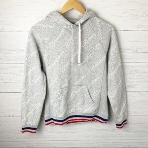 Champion grey hooded sweatshirt